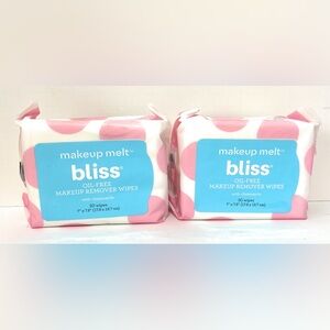 Bliss Makeup Melt Oil-Free Makeup Remover Wipes with Chamomile 30 Wipes 2PKS